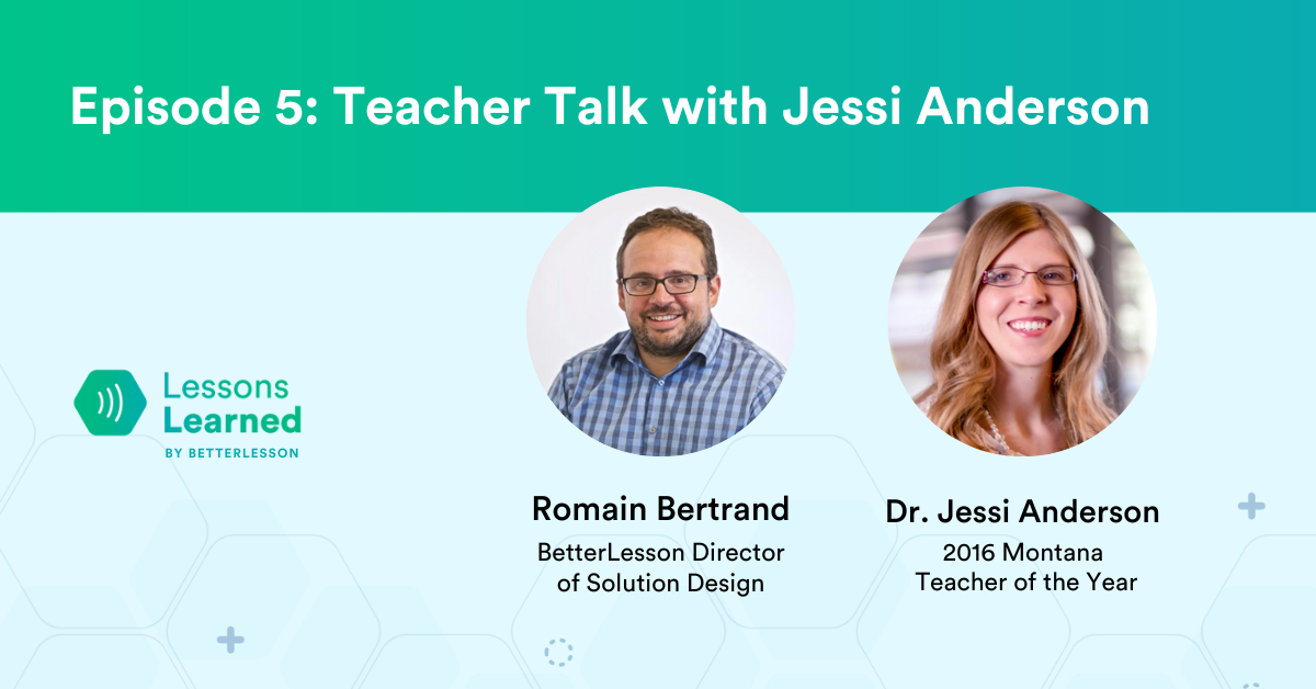 Teacher Talk podcast episode featuring Jessi Anderson